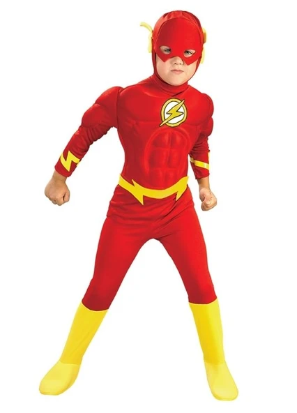 Flash Kostümü Kaslı Lüks ürün görseli 1