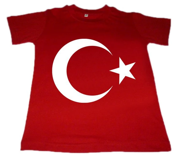 Ay Yıldız Baskılı Tişört ürün görseli 1
