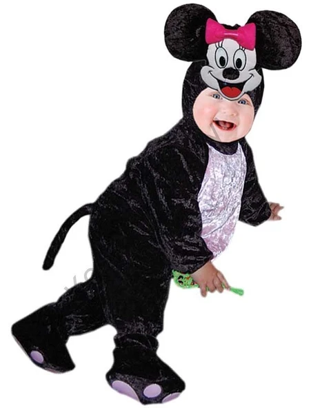 Minnie Mouse Kostümü Bebek - Resim 2