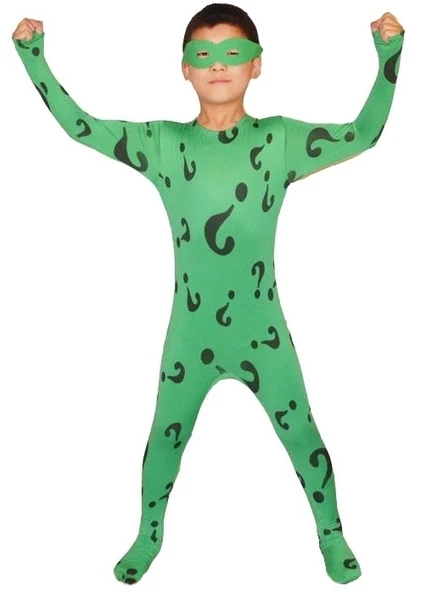 Riddler Bilmececi Kostümü - Resim 3