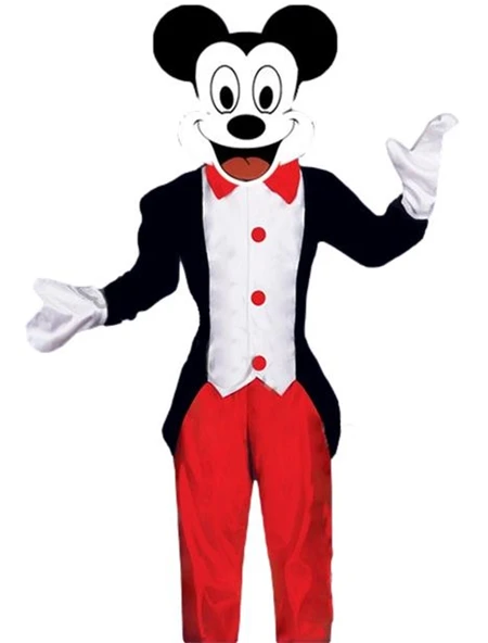 Mickey Mouse Kostümü Uzun Ceketli - Resim 3