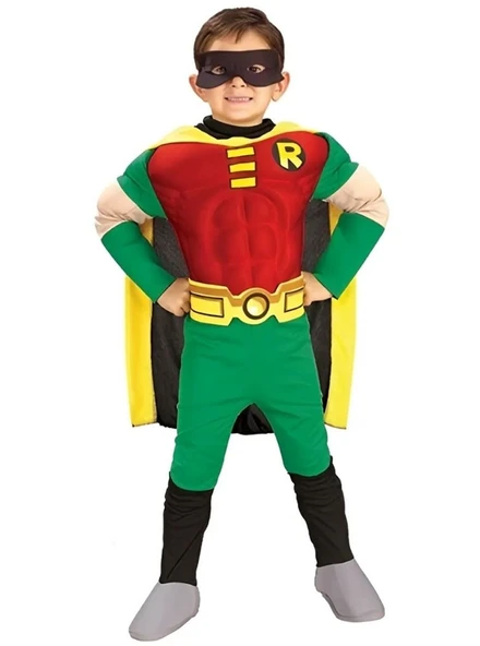 Teen Titan Robin Kostümü Kaslı ürün görseli 1