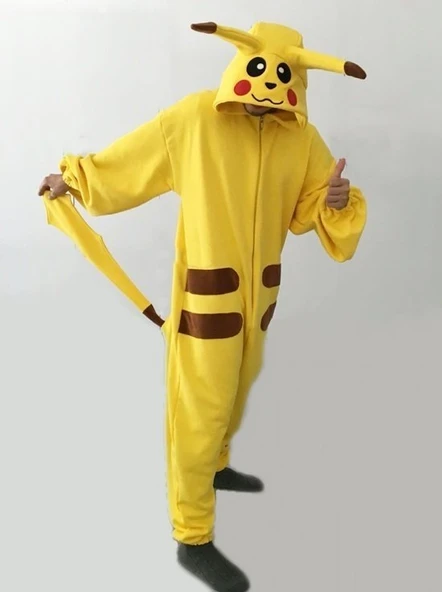Pokemon Go Pikachu Kostümü Yetişkin ürün görseli 1