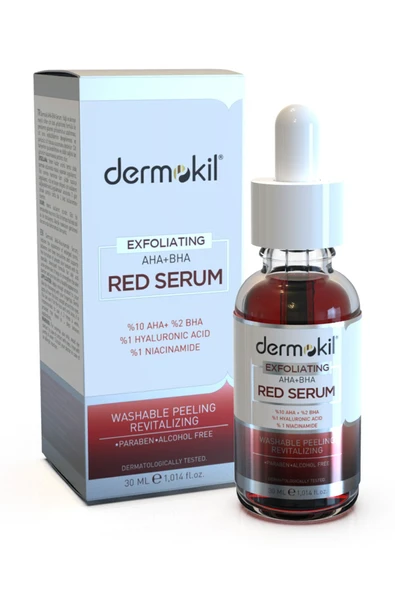 Dermokil Exfoliating Aha+bha Red Serum 30 Ml - Resim 2