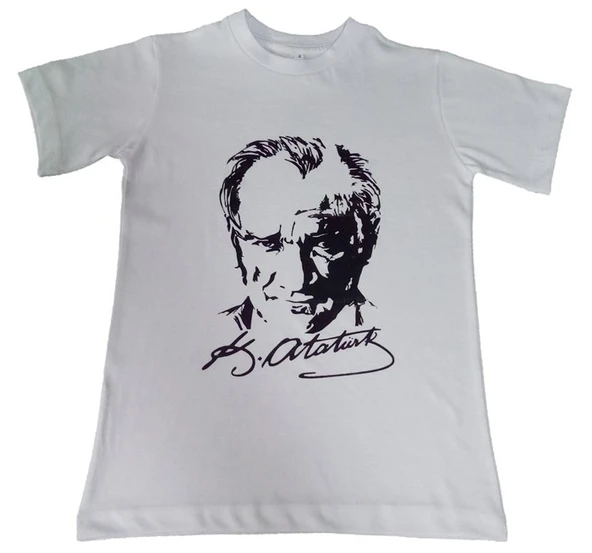Atatürk Baskılı Tişört - Resim 4