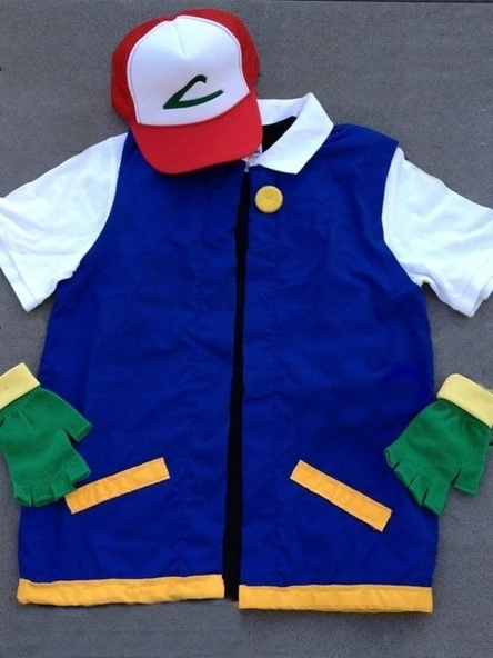 Pokemon Go Ash Ketchum Kostümü - Resim 3