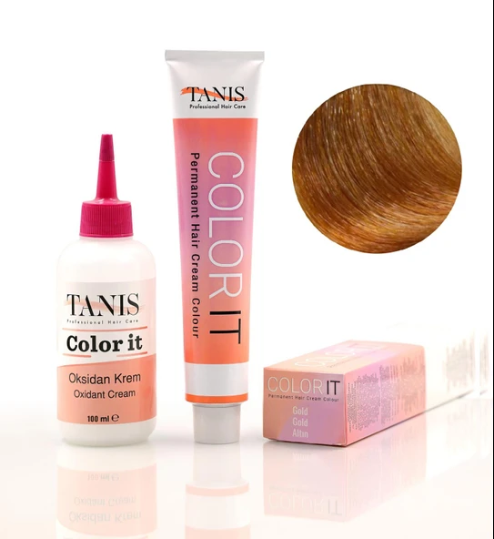 TANİS COLOR-IT (100 ML) Permanent Saç boyası Altın (Gold) ürün görseli 1