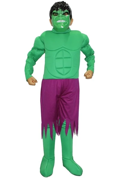 Hulk Kostümü Kaslı Lüks ürün görseli 1