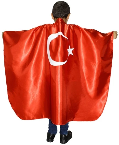 Bayrak Pelerin | Ay Yıldızlı Bayrak Pelerin ürün görseli 1