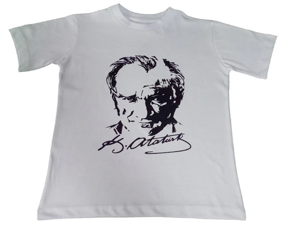 Atatürk Baskılı Tişört Yetişkin ürün görseli 1