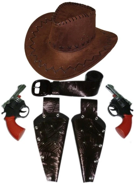 Kovboy Kostüm Set Lüks - Resim 2