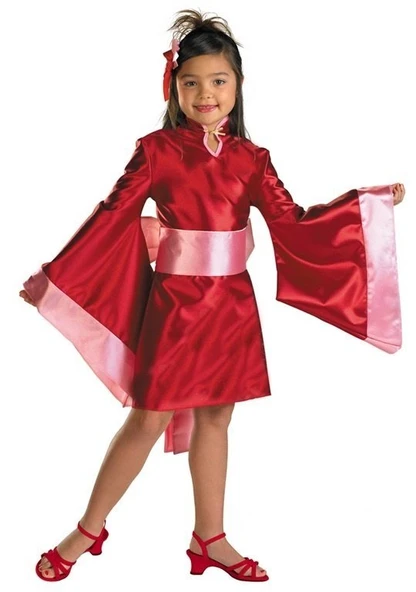 Çocuk Japon Kimono Kostümü - Resim 2