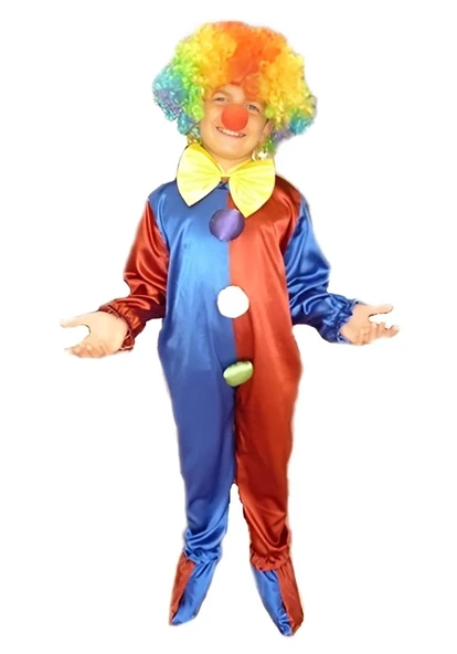 Çocuk Palyaço Kostümü Model-3 - Resim 3