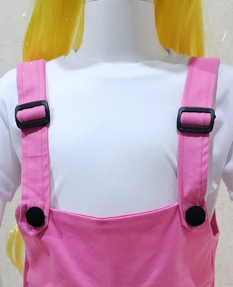 Bahçıvan Tulum ve Şapka Set Pembe - Resim 5