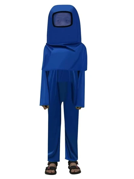 Among Us Cosplay Uzaylı Astronot Kostümü Mavi ürün görseli 1