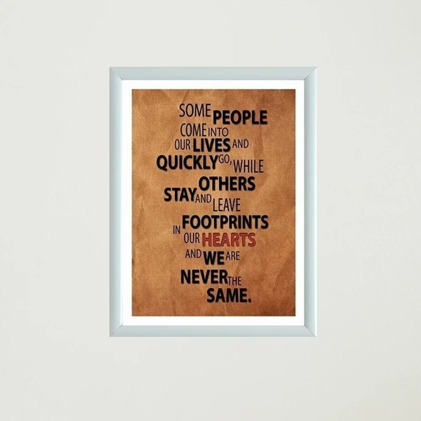 Some People Çerçeveli Poster Tablo - Resim 5