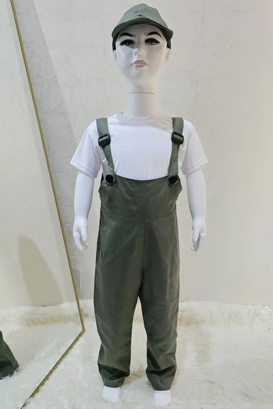 Bahçıvan Tulum ve Şapka Set Haki ürün görseli 1