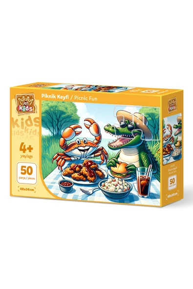 Art Puzzle Art Çocuk Piknik Keyfi 50 Parça Puzzle ürün görseli 1