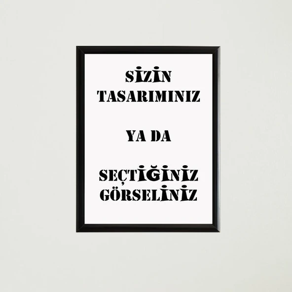 Özel Baskı Çerçeveli Poster Tablo - Resim 6