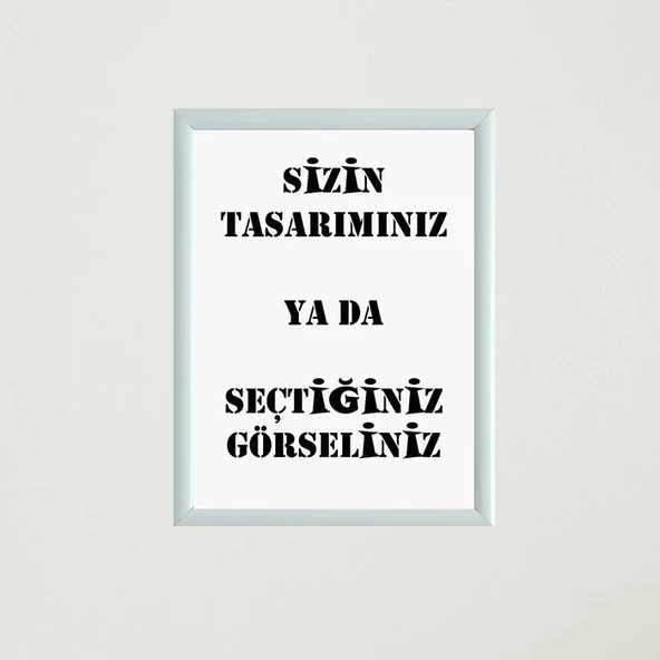 Özel Baskı Çerçeveli Poster Tablo - Resim 5