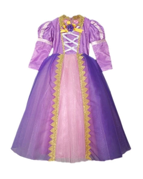 Rapunzel Kostümü Lüks - Resim 4