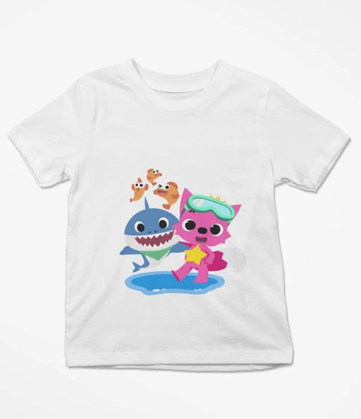 Baby Shark Baskılı Tişört ürün görseli 1