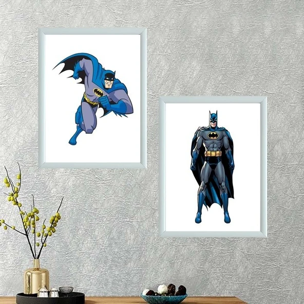 Batman İkili Takım Çerçeveli Poster Tablo ürün görseli 1