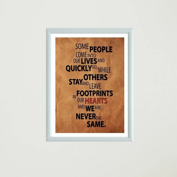 Some People Çerçeveli Poster Tablo ürün görseli 1