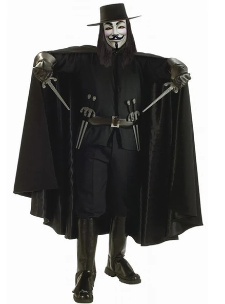V For Vendetta Kostümü Yetişkin - Resim 3