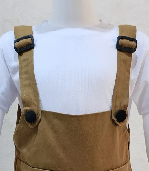 Bahçıvan Tulum ve Şapka Set Taba - Resim 4