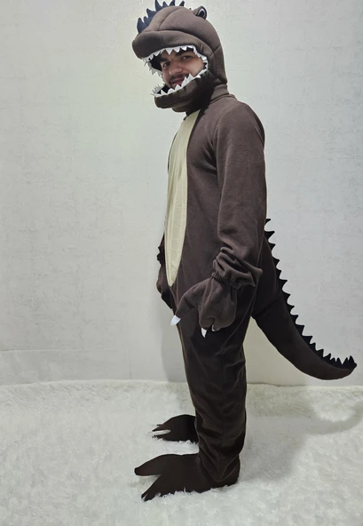 T-Rex Dinozor Kostümü Yetişkin ürün görseli 1