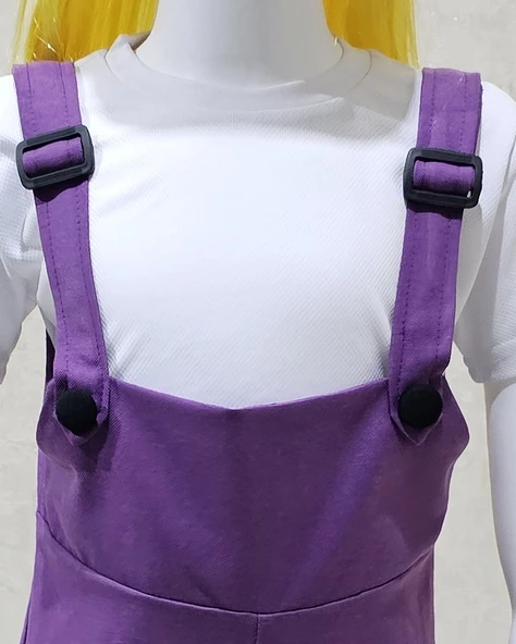 Bahçıvan Tulum ve Şapka Set Lila - Resim 4