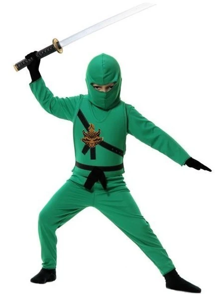 Yeşil Ninja Kostümü - Resim 3