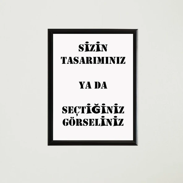 Özel Baskı Çerçeveli Poster Tablo - Resim 4