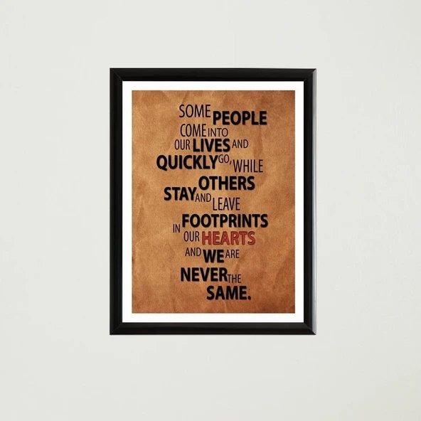 Some People Çerçeveli Poster Tablo - Resim 4