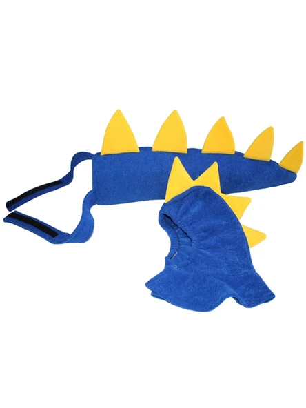 Dinozor Kostüm Set Mavi | Dinozor Kuyruk Başlık Set Mavi ürün görseli 1