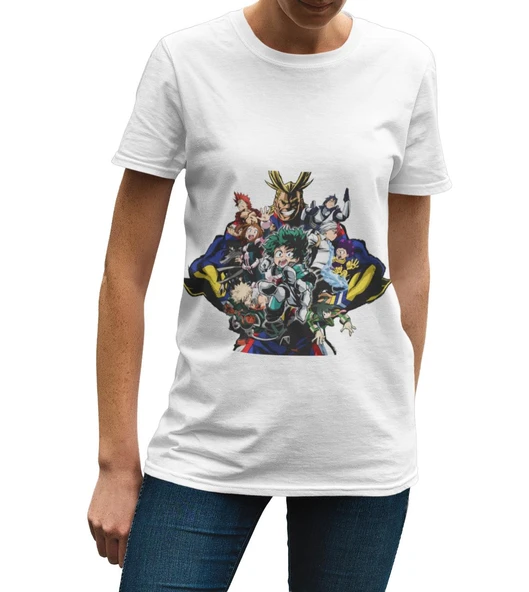 My Hero Academia Anime Baskılı Yetişkin Tişört ürün görseli 1