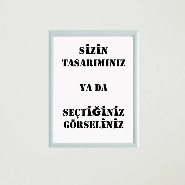 Özel Baskı Çerçeveli Poster Tablo - Resim 3