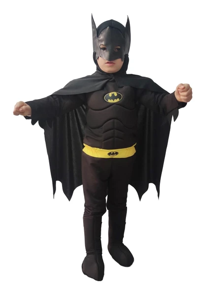 Batman Kara Şövalye Kostümü Kaslı - Resim 2