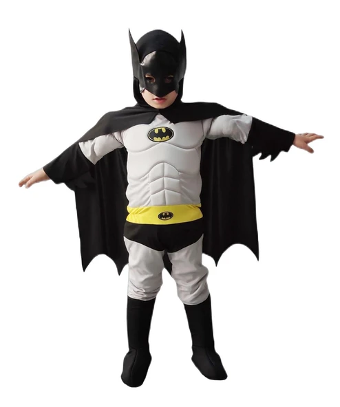 Batman Kostümü Kaslı Lüks ürün görseli 1