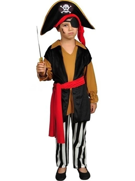 Korsan Jack Sparrow Kostümü - Resim 5