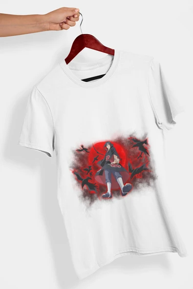 Naruto Akatsuki Anime Cosplay Baskılı Yetişkin Tişört ürün görseli 1