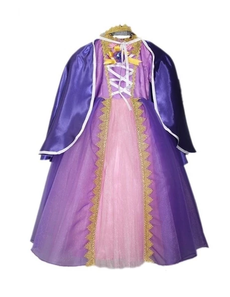 Rapunzel Kostümü Lüks - Resim 5