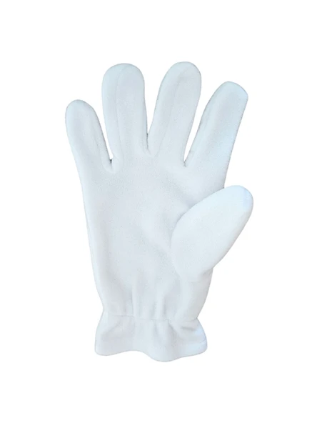 Beyaz Polar Eldiven Yetişkin - Resim 4