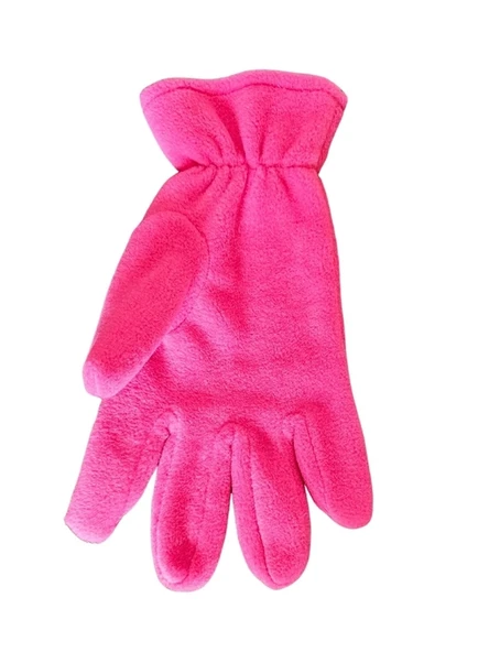 Çocuk Fuşya Polar Eldiven - Resim 3