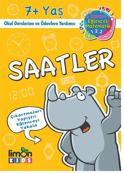 İlk Okul Eğlenceli Matematik Çıkartmalı Saatler ürün görseli 1