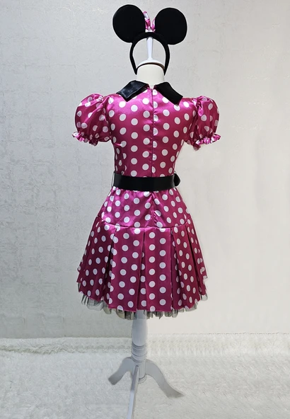 Yetişkin Minnie Mouse Kostümü Pembe - Resim 3