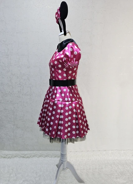 Yetişkin Minnie Mouse Kostümü Pembe - Resim 2