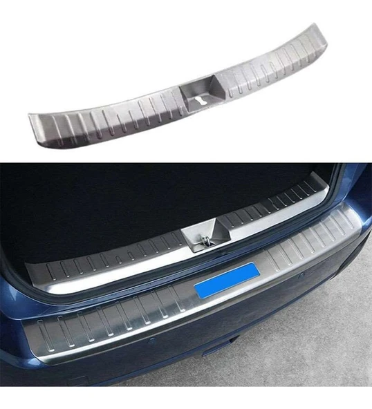 Subaru Forester Uyumlu 2013 2018 Arka Tampon Eşiği Krom ürün görseli 1
