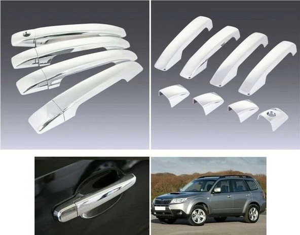 Subaru Forester Uyumlu 2009 2012 Kapı Kolu ABS Krom Parça ürün görseli 1